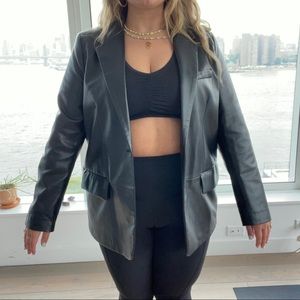 ZARA Pleather Blazer